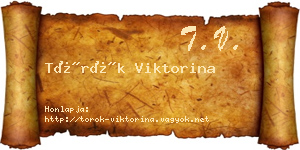 Török Viktorina névjegykártya